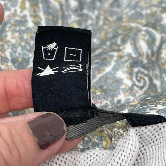 Marc by Marc Jacobs White Gray Paisley Print Bathing Suit Swim Trunks Large - Picture 6 of 7